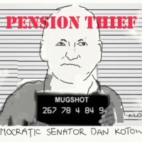 "We're all in this together," says pension thief Senator Dan Kotowski.